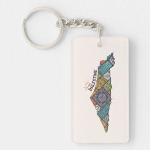 Visit Palestine: Heritage Within the Map Key Ring
