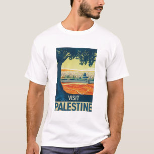 Visit Palestine Vintage Travel Poster T-Shirt