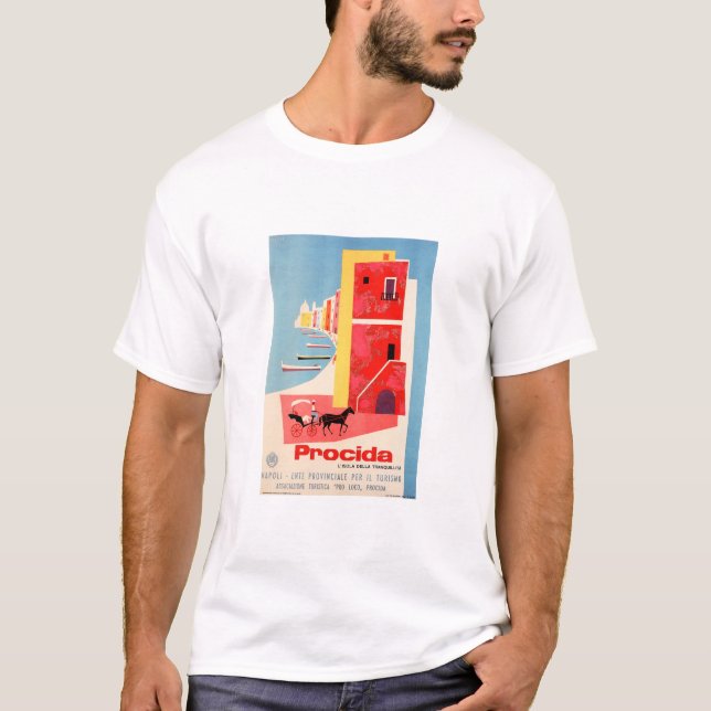 Visit PROCIDA Naples Coast South ITALY ENIT Travel T-Shirt (Front)