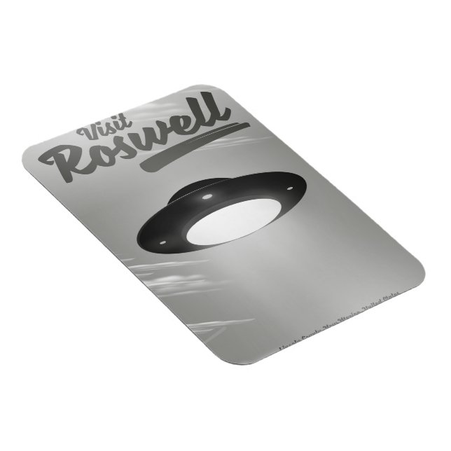 Visit Roswell UFO vintage poster Magnet (Right Side)