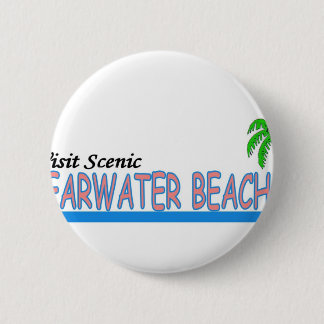 Visit Scenic Clearwater Beach 6 Cm Round Badge