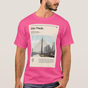 Visit So Paulo Brazil (Travel Poster) T-Shirt