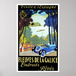 Visit Spain vintage travel Poster