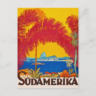 Visit Sudamerica vintage concept Postcard