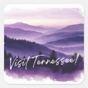Visit Tennessee Square Sticker
