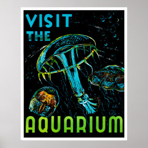 Visit the Aquarium WPA Poster