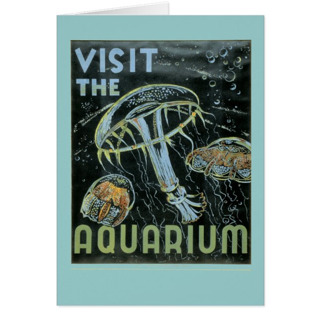 Visit the Aquarium - WPA Poster - (Front)