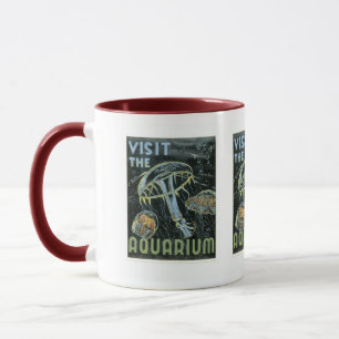Visit the Aquarium - WPA Poster - Mug