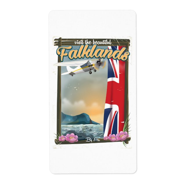 Visit the Beautiful Falklands travel poster (Front)