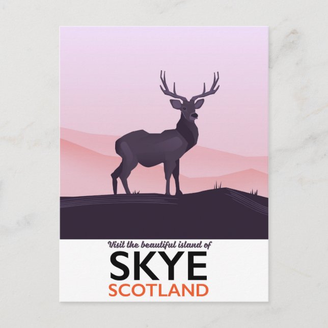 Visit the Beautiful Island of Skye Postcard (Front)