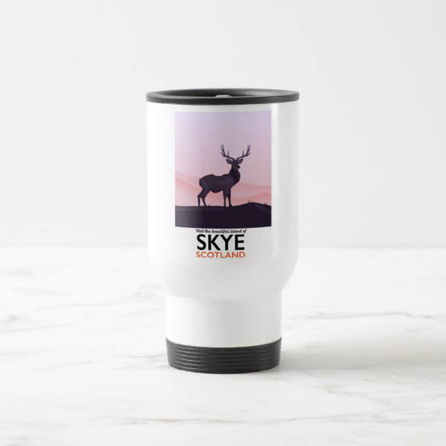 Visit the Beautiful Island of Skye Travel Mug (Center)