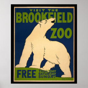 Visit the Brookfield Zoo Poster