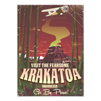 Visit the Fearsome Krakatoa Travel poster