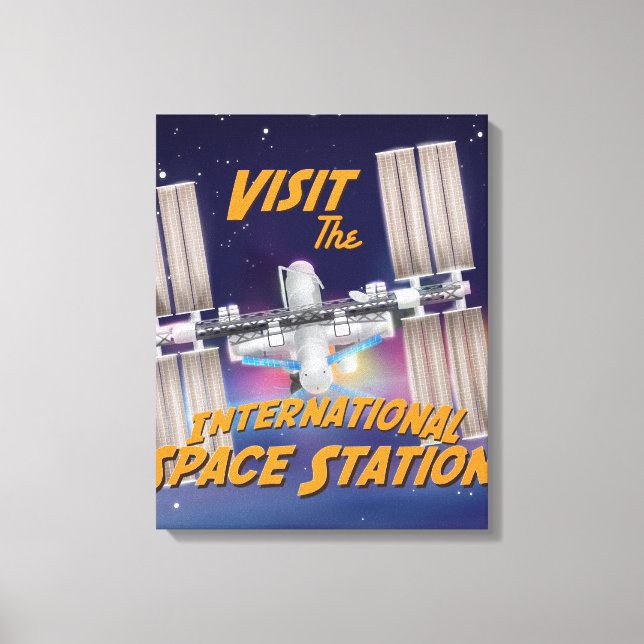 Visit the International Space Station Canvas Print (Front)