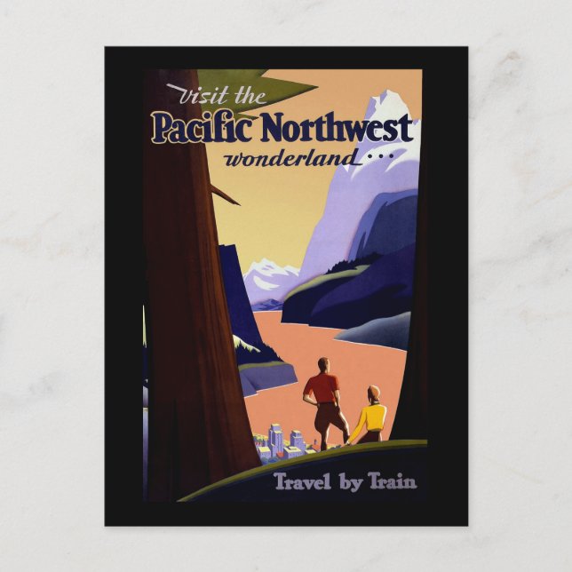 Visit The Pacific Northwest Postcard (Front)