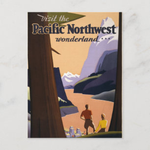 Visit the Pacific Northwest wonderland 1925 Postcard
