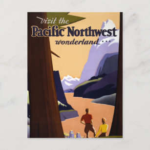 Visit the Pacific Northwest Wonderland Postcard
