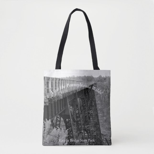 Visit The Pennsylvania Wilds Kinzua Skywalk Tote Bag (Front)