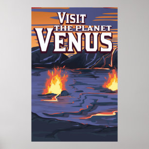 Visit the Planet Venus travel poster