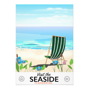 Visit the Seaside vintage travel poster