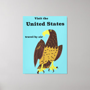 Visit the united States Travel poster Canvas Print