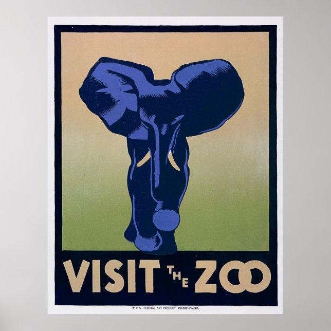 Visit the Zoo Poster (Front)