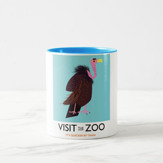 Visit the Zoo Two-Tone Coffee Mug (Center)