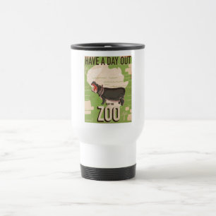 Visit The Zoo Vintage Travel Poster Mug