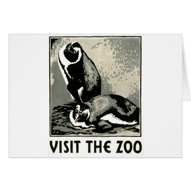Visit the Zoo - WPA Poster - (Front Horizontal)