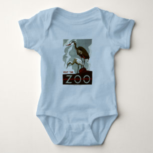 Visit the Zoo - WPA Poster - Baby Bodysuit