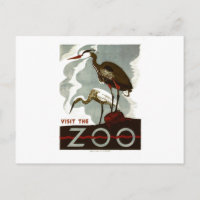 Visit the Zoo - WPA Poster -