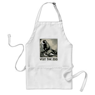 Visit the Zoo - WPA Poster - Standard Apron