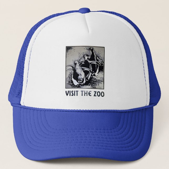 Visit the Zoo - WPA Poster - Trucker Hat (Front)