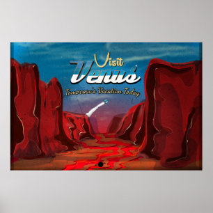 Visit Venus Vintage Poster