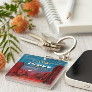 Visit Venus Vintage Poster Key Ring