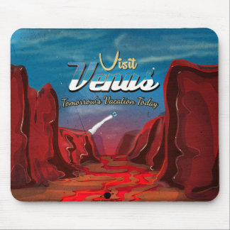 Visit Venus Vintage Poster Mouse Mat