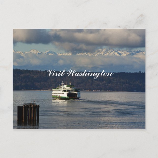 Visit Washington post card (Front)