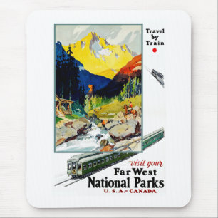 Visit Your Far West National Parks Mouse Mat