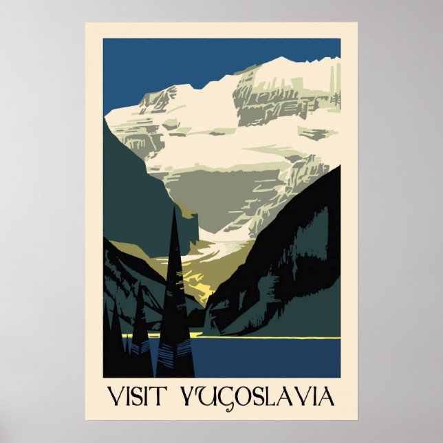 Visit Yugoslavia Poster (Front)