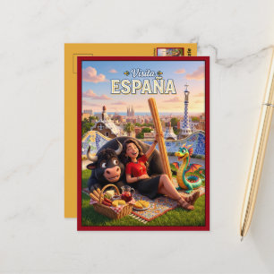 Visita España Quirky Travel Postcard