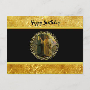 Visitation at Dawn Jesus Knocking on a Rustic Door Postcard