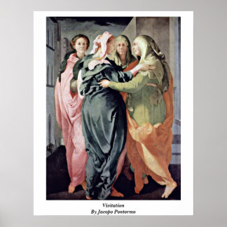 Visitation By Jacopo Pontormo Poster