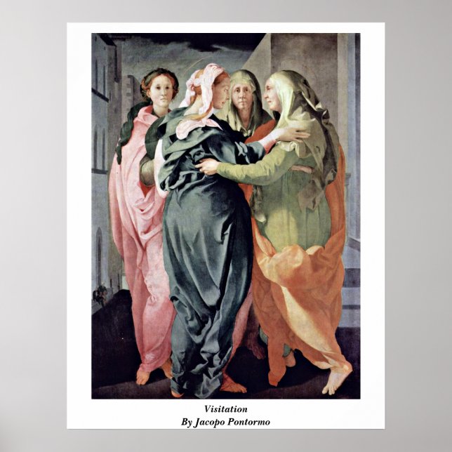 Visitation By Jacopo Pontormo Poster (Front)