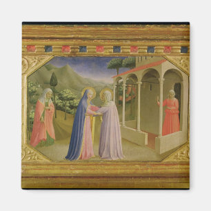Visitation, from predella Annunciation Magnet