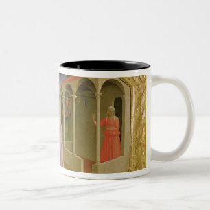 Visitation, from predella Annunciation Two-Tone Coffee Mug