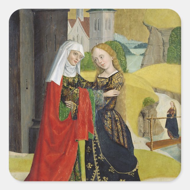 Visitation from the Dome Altar, 1499 Square Sticker (Front)
