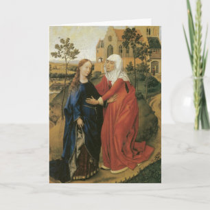 Visitation of Mary — Rogier Van Der Weyden Holiday Card