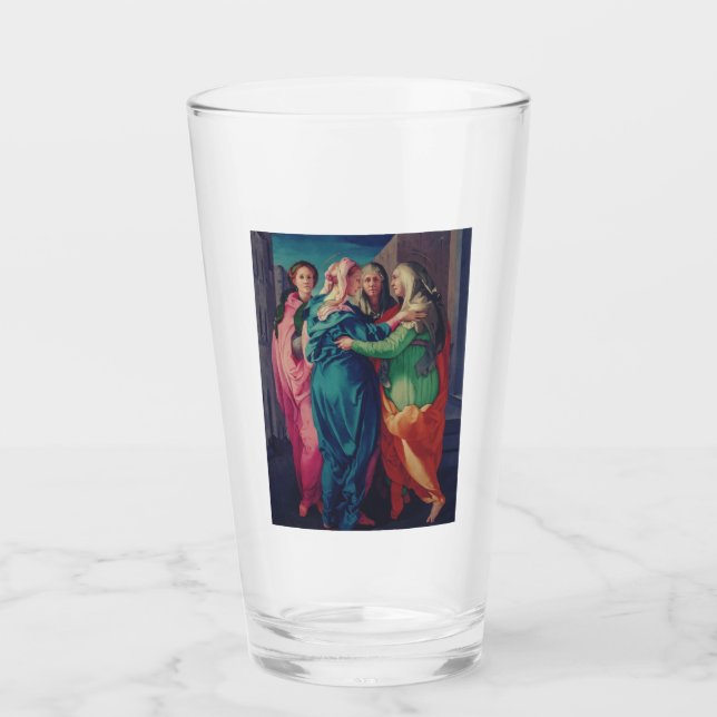 Visitation of Virgin by Pontormo  Glass (Front)