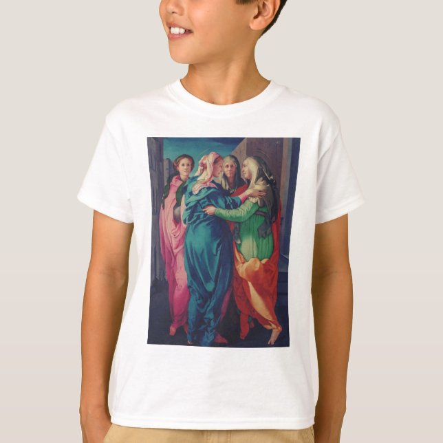 Visitation of Virgin by Pontormo  T-Shirt (Front)