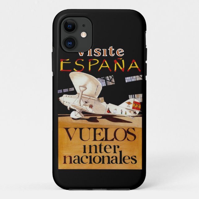 Visite Espana ~ Vuelos Internacionales Case-Mate iPhone Case (Back)